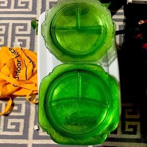 8 Beautiful green color.
PRINCESS Depression Glass plate GREEN